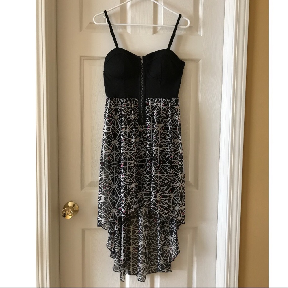 Spaghetti Strap Hi-Low Dress